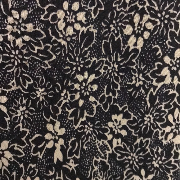 Navy Dress w/ Tan Flowers - Picture 2 of 3